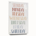 Days of the Week Kids Educational Wall Art - Learning Poster for Classrooms