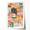 Colorful Village Nursery Wall Art – Kids Room & Baby Decor