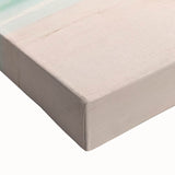 Large art depicting a black and white landscape painting on stretched canvas, suited for bedroom wall decor.