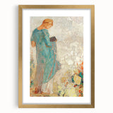 Modern Figurative Wall Art - Elegant Abstract Woman in Pastel Hues