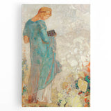 Modern Figurative Wall Art - Elegant Abstract Woman in Pastel Hues
