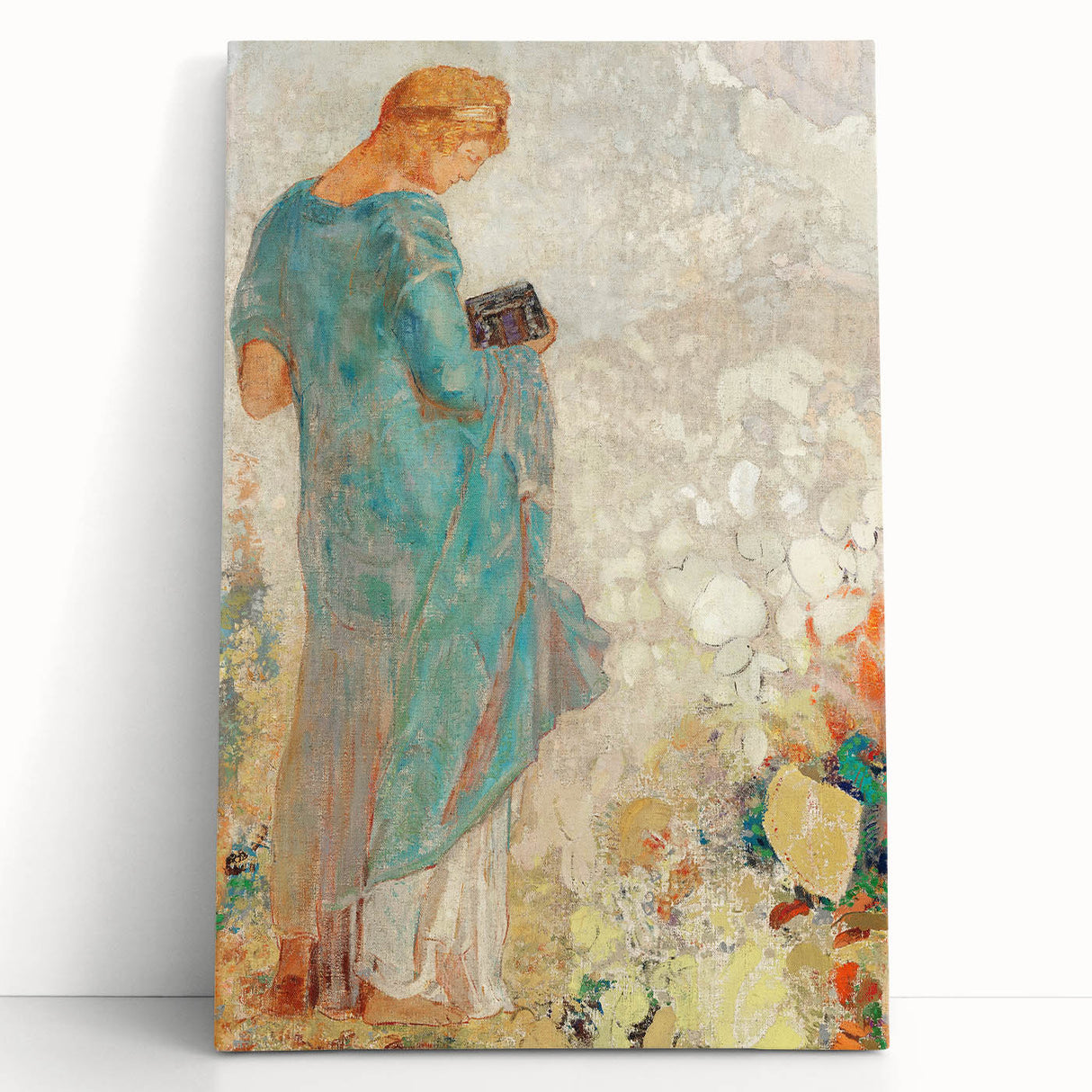 Modern Figurative Wall Art - Elegant Abstract Woman in Pastel Hues
