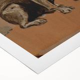 Modern Animal Portrait - Abstract Dog Art in Neutral Tones
