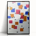 Modern Abstract Wall Art - Geometric Color Blocks Composition