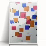 Modern Abstract Wall Art - Geometric Color Blocks Composition