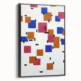 Modern Abstract Wall Art - Geometric Color Blocks Composition