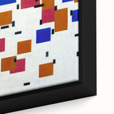 Modern Abstract Wall Art - Geometric Color Blocks Composition
