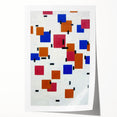 Modern Abstract Wall Art - Geometric Color Blocks Composition