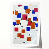 Modern Abstract Wall Art - Geometric Color Blocks Composition