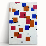 Modern Abstract Wall Art - Geometric Color Blocks Composition