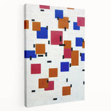 Modern Abstract Wall Art - Geometric Color Blocks Composition