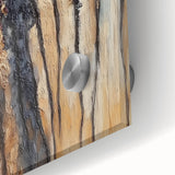 Rustic Abstract Forest Wall Art - Textured Dining Room Canvas