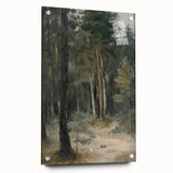 Serene Forest Living Room Wall Art – Modern Canvas Print