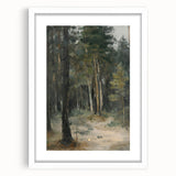 Serene Forest Living Room Wall Art – Modern Canvas Print