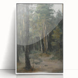 Serene Forest Living Room Wall Art – Modern Canvas Print
