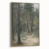 Serene Forest Living Room Wall Art – Modern Canvas Print