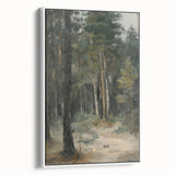 Serene Forest Living Room Wall Art – Modern Canvas Print