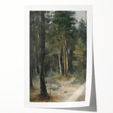 Serene Forest Living Room Wall Art – Modern Canvas Print