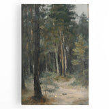 Serene Forest Living Room Wall Art – Modern Canvas Print