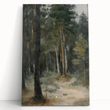 Serene Forest Living Room Wall Art – Modern Canvas Print