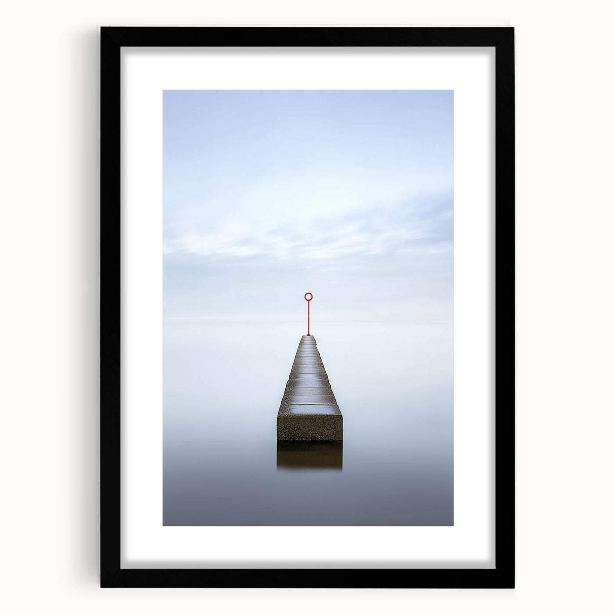 Minimalist Pier Office Wall Art – Modern Coastal Décor