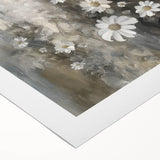 Abstract figurative art print on rolled canvas showcasing vibrant colors and dynamic shapes, elegantly packaged in a protective cardboard tube for easy display.