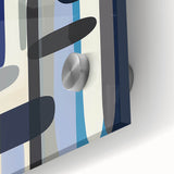 Modern Abstract Wall Art – Vertical Capsule Geometry