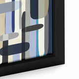 Modern Abstract Wall Art – Vertical Capsule Geometry