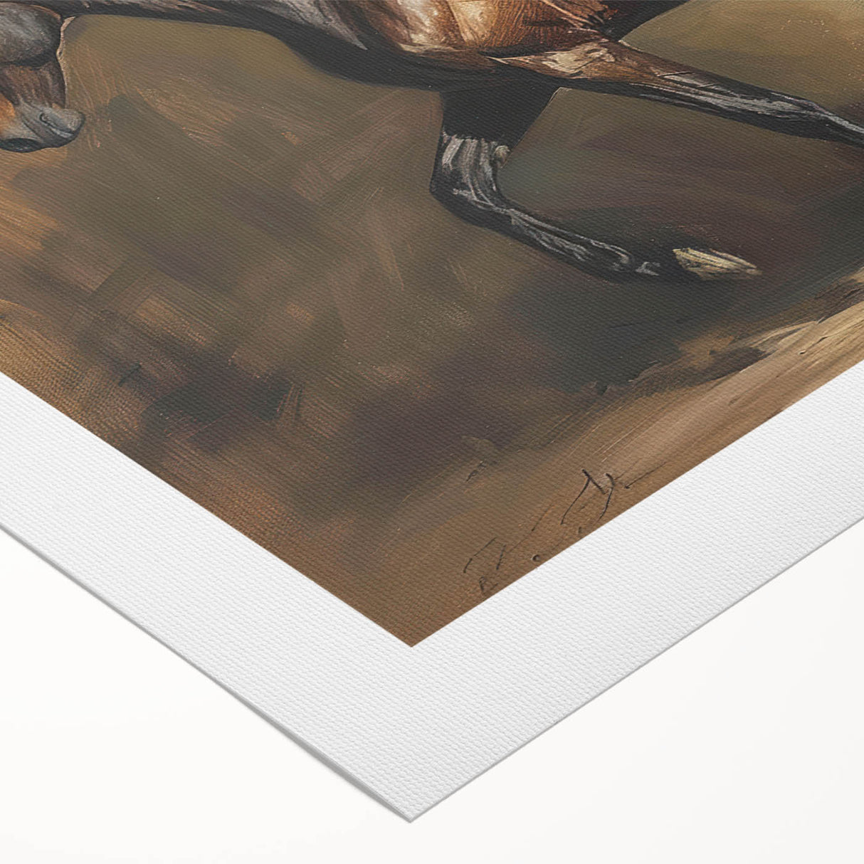Rolled canvas showcasing a vibrant African wildlife design featuring elephants and birds, presented in a protective cardboard tube, ideal for wall decor.