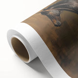 Rolled canvas showcasing vibrant African animal wall art with intricate details, wrapped in protective cardboard for safe transport and display. Ideal for home decor enthusiasts.