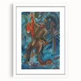 Expressionism Wall Art - Hunter with a Fox by Arnold Peter Weisz