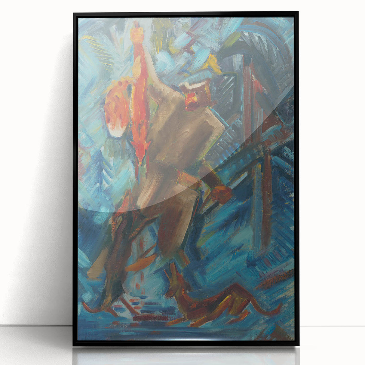 Expressionism Wall Art - Hunter with a Fox by Arnold Peter Weisz