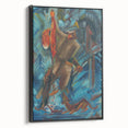 Expressionism Wall Art - Hunter with a Fox by Arnold Peter Weisz