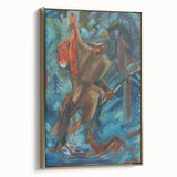 Expressionism Wall Art - Hunter with a Fox by Arnold Peter Weisz