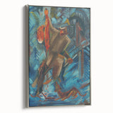 Expressionism Wall Art - Hunter with a Fox by Arnold Peter Weisz