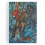 Expressionism Wall Art - Hunter with a Fox by Arnold Peter Weisz