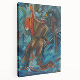 Expressionism Wall Art - Hunter with a Fox by Arnold Peter Weisz
