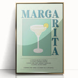 Art deco poster featuring a stylized gold cocktail glass on acrylic, ideal for adding a modern touch to a dining area.