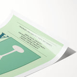 Extra large wall art featuring line art flowers in black on white, rolled print format, suitable for large living room decor.