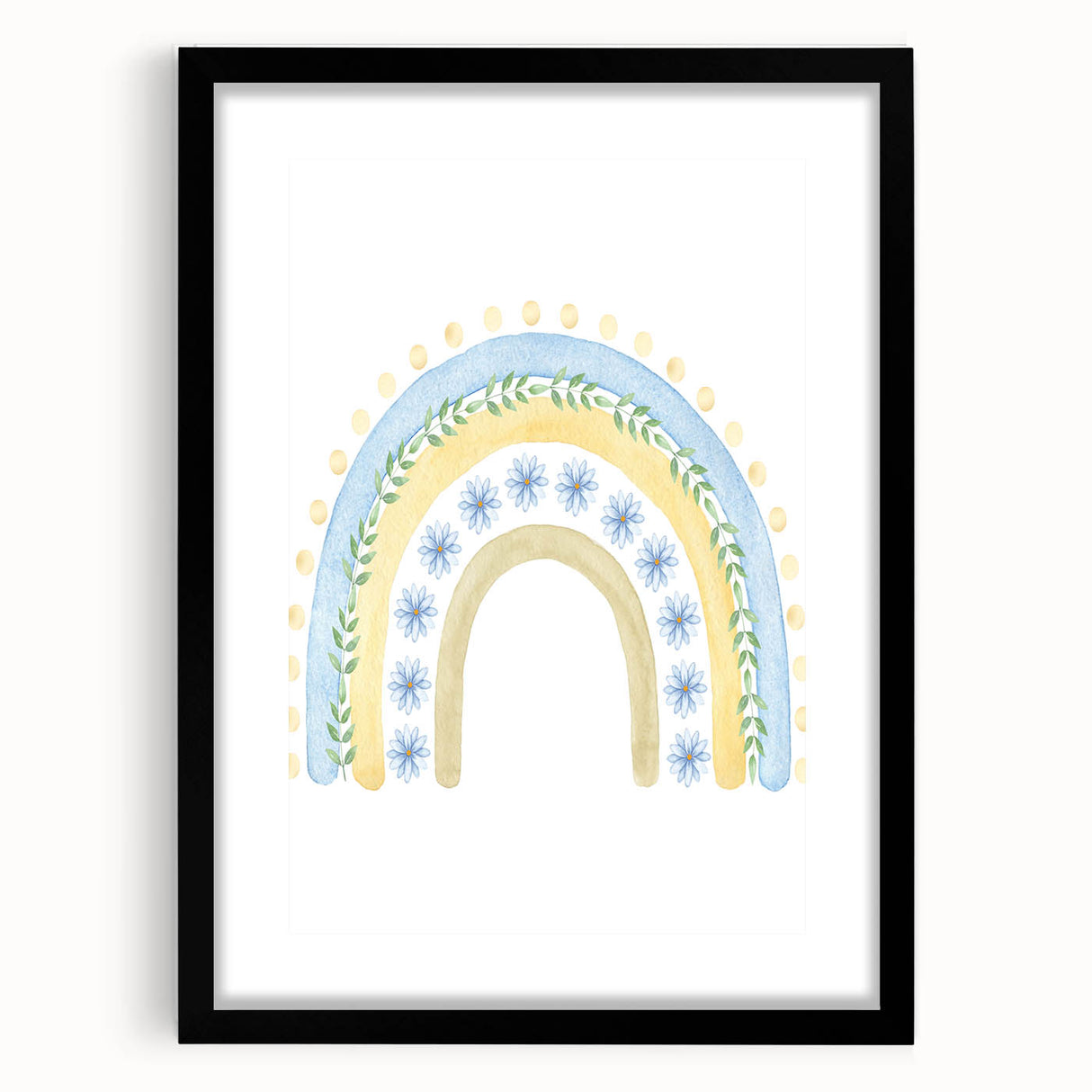 Boho Rainbow Print - Children's Wall Decor for Playroom
