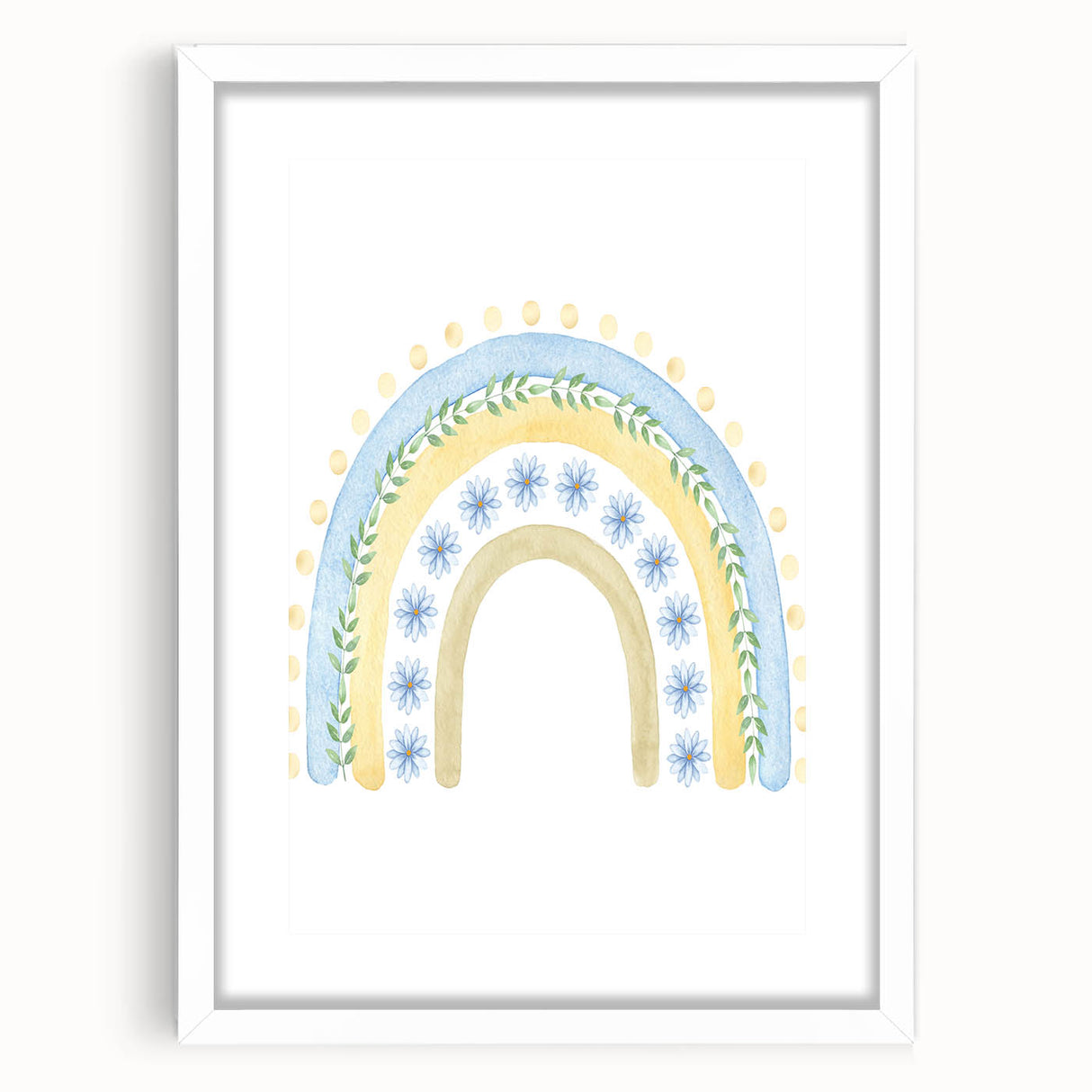 Boho Rainbow Print - Children's Wall Decor for Playroom