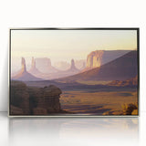 Framed acrylic artwork showcasing a stunning landscape of canyons with rich colors and intricate details, enhancing any modern home decor. Ideal for nature lovers.