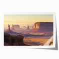 Landscape print showcasing vibrant canyons with rich earthy tones and intricate details, rolled and packaged for easy display in home decor. Ideal for nature enthusiasts.