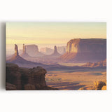 Vibrant landscape canvas art depicting stunning canyons with rich colors and textures, ideal for home decor or office spaces. Perfect for nature enthusiasts.
