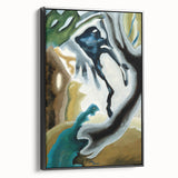 Modern Wall Art - Abstract Barnyard Fantasy - Contemporary Art Print