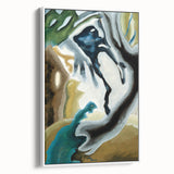 Modern Wall Art - Abstract Barnyard Fantasy - Contemporary Art Print