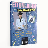 Retro Elton John Concert Poster - Vintage Prints & Wall Art