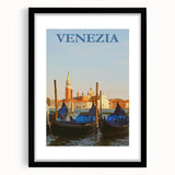 Retro Venice Gondola Poster – Vintage Italian Wall Art