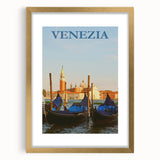 Retro Venice Gondola Poster – Vintage Italian Wall Art
