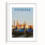 Retro Venice Gondola Poster – Vintage Italian Wall Art